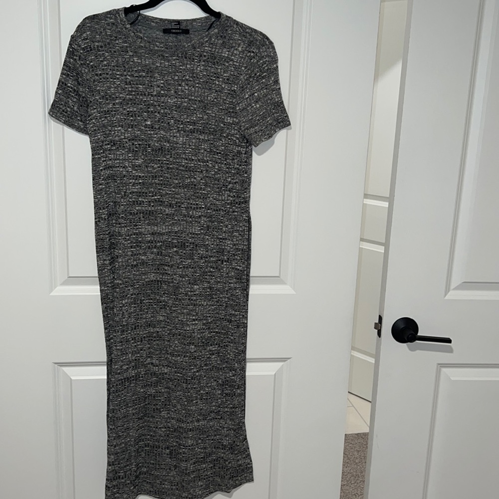 T-shirt Black/White Heathered Dress/top
